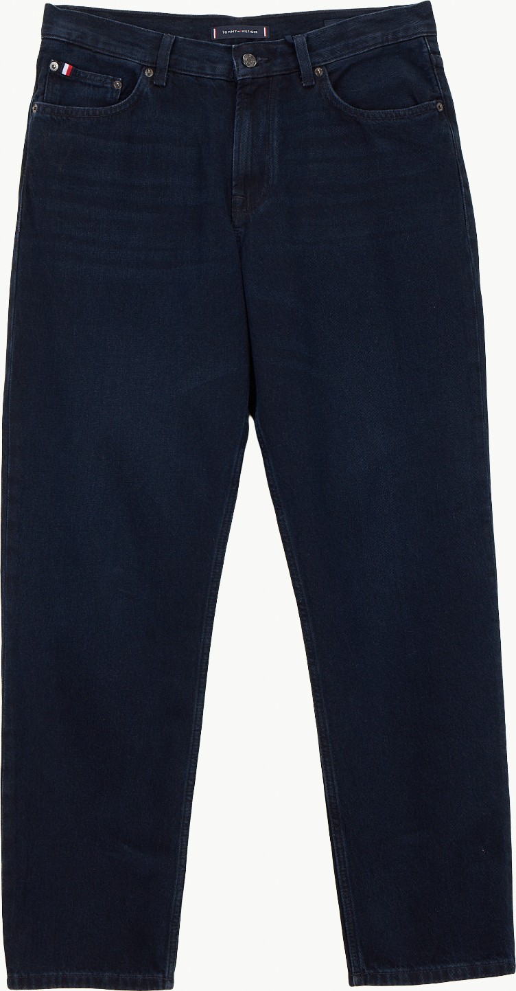 Tommy Hilfiger Normal Bel Normal Paça Normal Erkek Denim Pantolon MW0MW403571BR_TAPERED Harlem Rgd Wı görsel 6