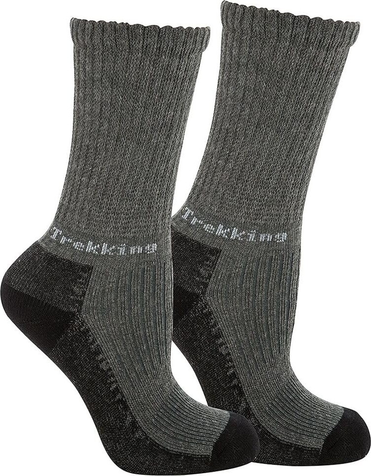 Die Grup Thermoform Trekking Extra Dolgulu, Darbe Emici Kışlık Unisex Çocuk Çorap 3'lü Paket, Siyah-Lacivert-Antrasit, 31-34 Beden görsel 4