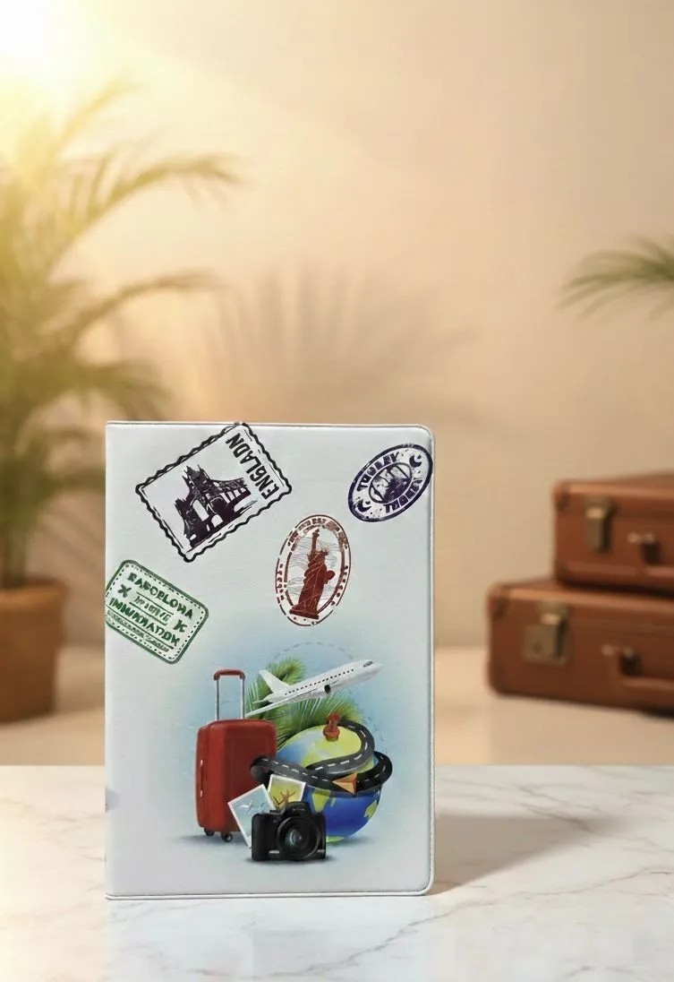 Gempo Desenli Pasaport Kılıfı, Sevimli Tasarım, Su Geçirmez Pvc Koruyucu Kılıf görsel 8