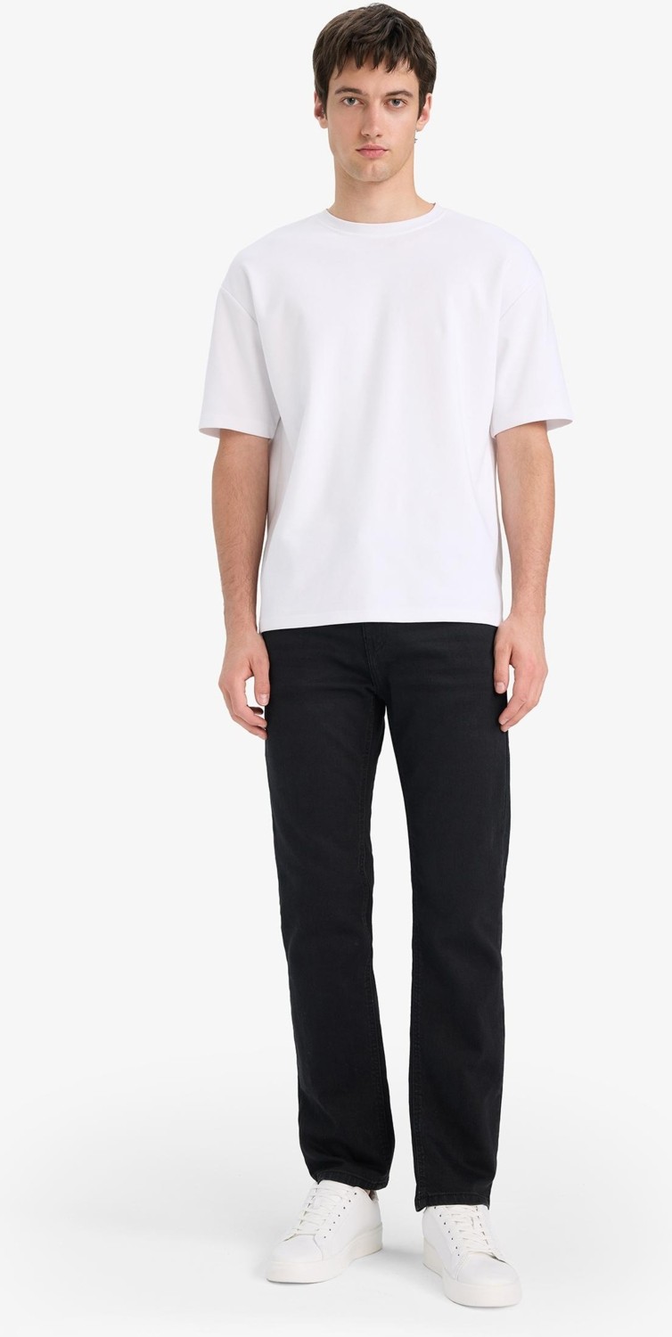 DeFacto Sergio Regular Fit Normal Kalıp Normal Bel Boru Paça Jean Pantolon W6868AZ25AU görsel 3