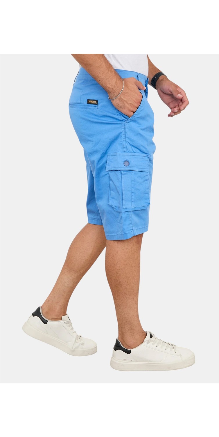 RizzUP Erkek Camel Likralı Gabardin Modern Fit Kargo Kapri Şort, Çok Cepli Yazlık Rahat Kesim Şort 2014 görsel 5