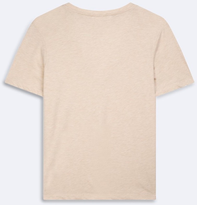 LTB V Yaka Basic Bej T-Shırt görsel 2