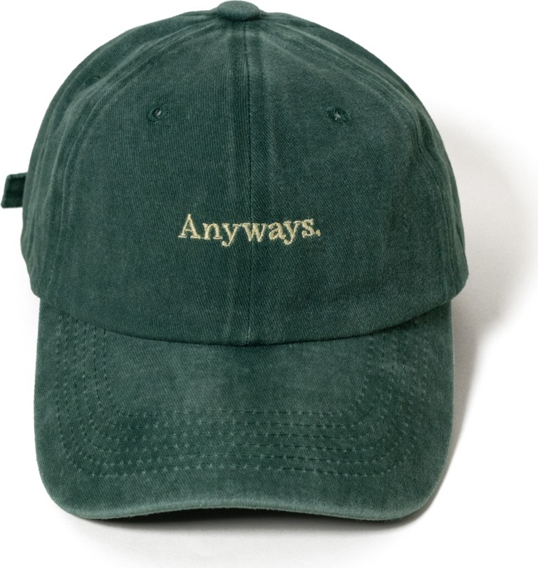 Nome Studio Nakışlı Bej Şapka Anyways Minimal Streetwear ve Kahve Yazı Nakışlı Pamuklu Şapka