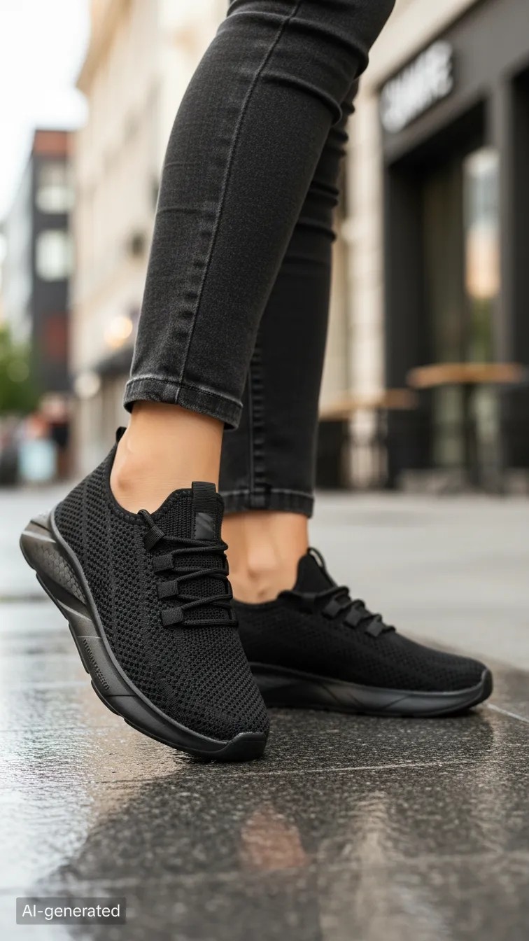 Fore Sport Erkek Fileli Triko Spor Ayakkabı Hafif Nefes Alabilen Bağcıklı Günlük Sneaker 23-313
