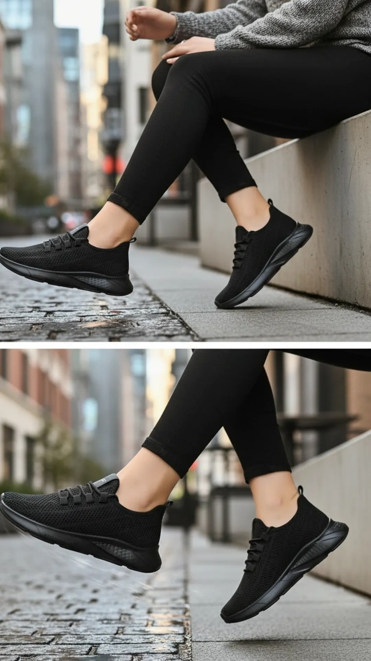 Fore Sport Erkek Fileli Triko Spor Ayakkabı Hafif Nefes Alabilen Bağcıklı Günlük Sneaker 23-313 görsel 8