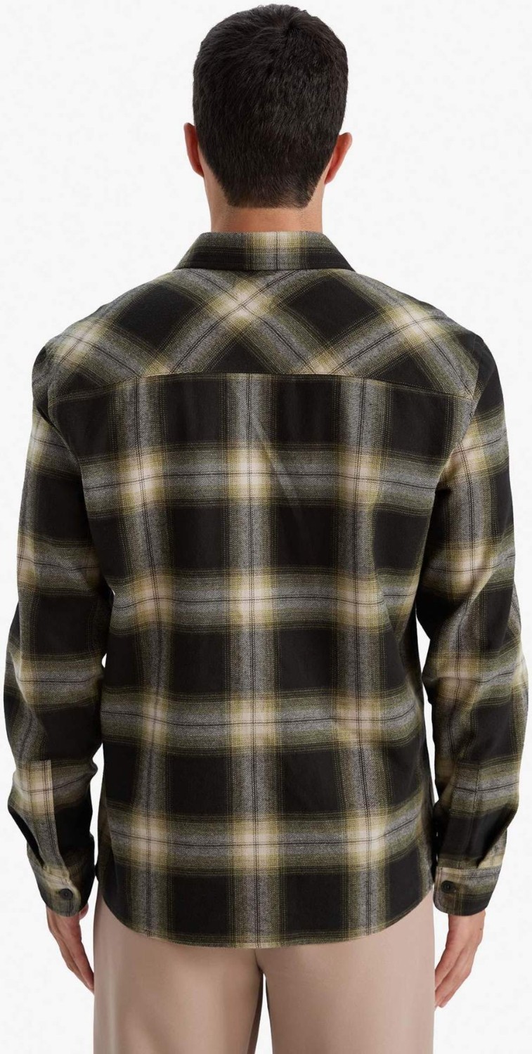 DeFacto %100 Pamuk Regular Fit Flanel Gömlek F9043AX26SP görsel 8