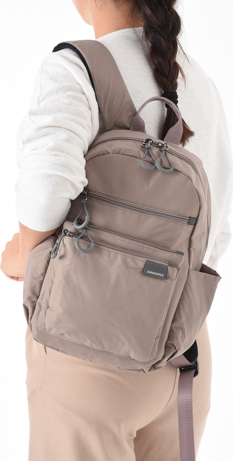 Sanmorris Suya Dayanıklı Paraşüt Kumaş Unisex Sırt Çantası 6002 görsel 8