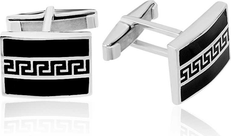 Skygo 925 Ayar Gümüş Dikdörtgen Kol Düğmesi