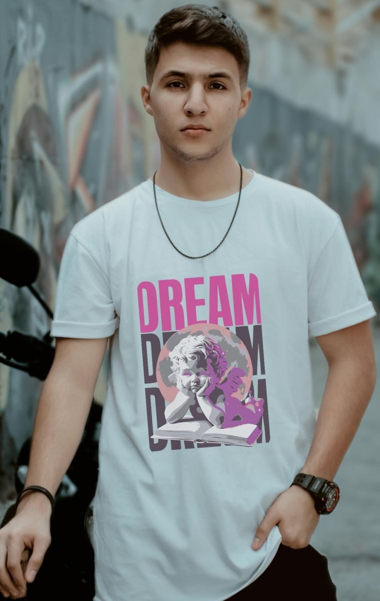 Fantastik Store Unisex Oversize 24/1 Penye Dtf Baskılı Tişört - DTF103 görsel 3