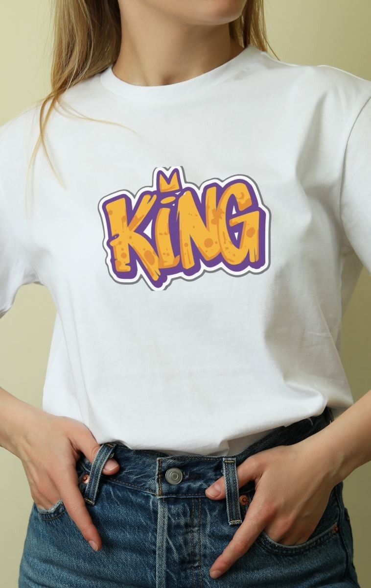 Fantastik Store Unisex Oversize 24/1 Penye Dtf Baskılı Tişört - DTF111