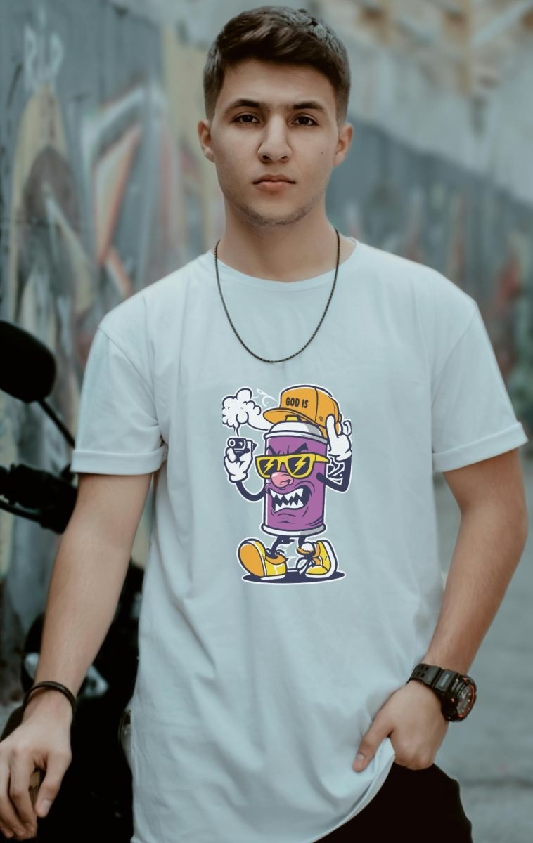 Fantastik Store Unisex Oversize 24/1 Penye Dtf Baskılı Tişört - DTF137 görsel 3