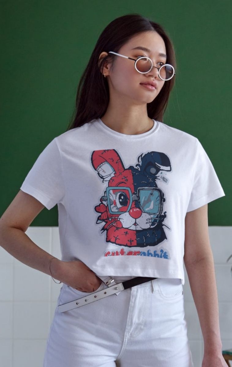 Fantastik Store Unisex Oversize 24/1 Penye Dtf Baskılı Tişört - DTF159