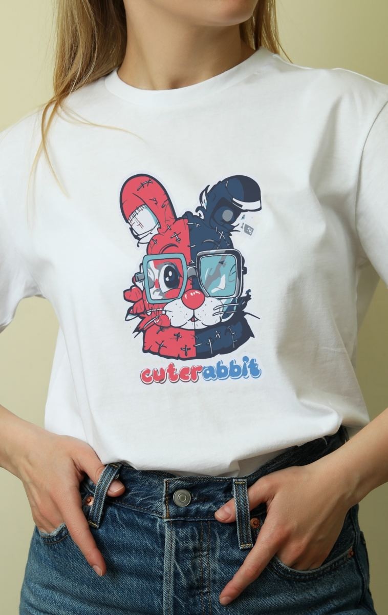 Fantastik Store Unisex Oversize 24/1 Penye Dtf Baskılı Tişört - DTF159 görsel 2
