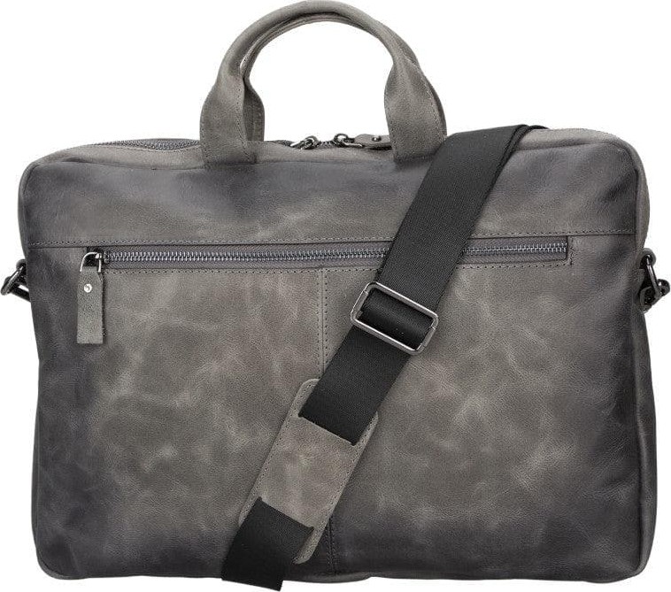BloominBag Bloom Urban Shield 13"-14" Ash Gray Deri Laptop / Macbook Çantası