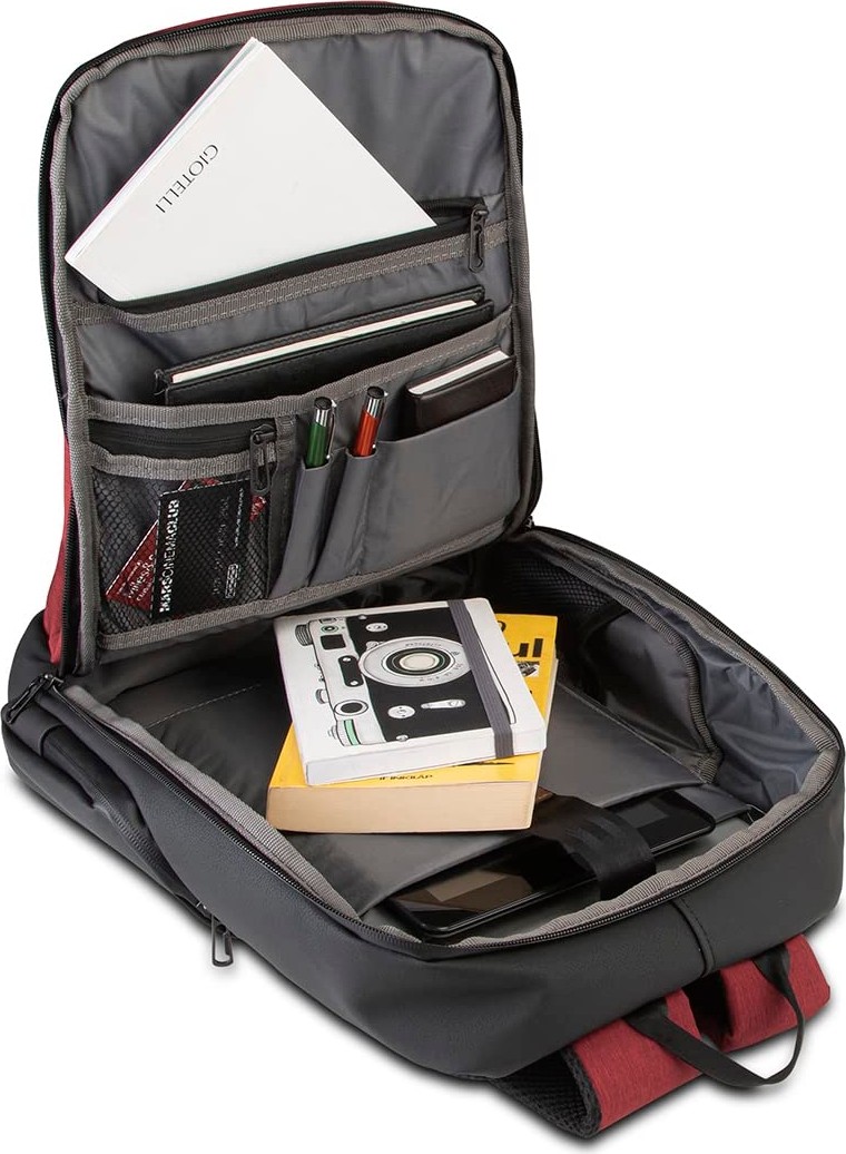 Die Grup Classone BP-IT805 Parma 15.6" Notebook, Laptop Sırt Çantası-Bordo görsel 5