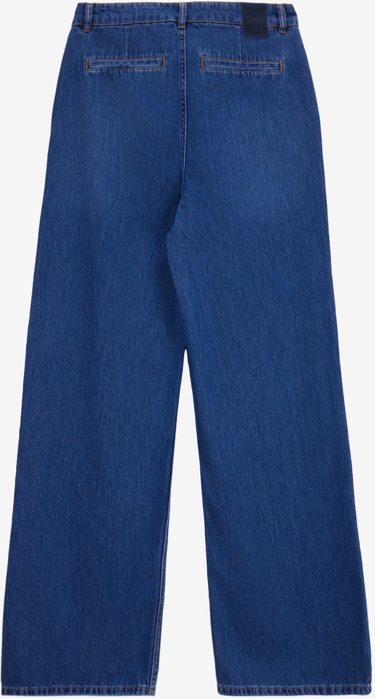 Mustang Normal Bel Bol Paça Geniş Fit Indigo Kadın Denim Pantolon Luıse WIDE-1758 görsel 2