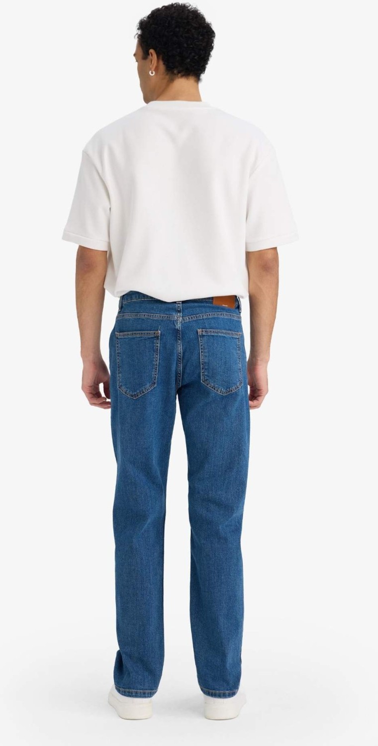 DeFacto Sergio Regular Fit Normal Bel Boru Paça Jean Pantolon A6948AX25AU görsel 6
