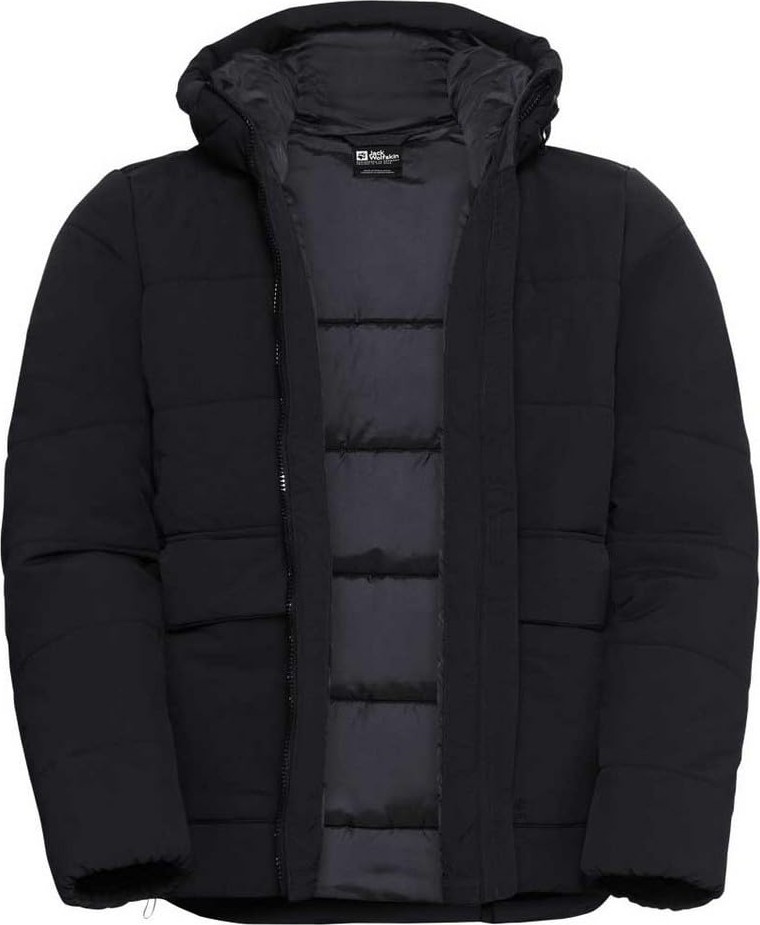 Die Grup Jack Wolfskin Northern Lıte Hooded Jkt M Erkek Outdoor Ceketi Siyah L görsel 2