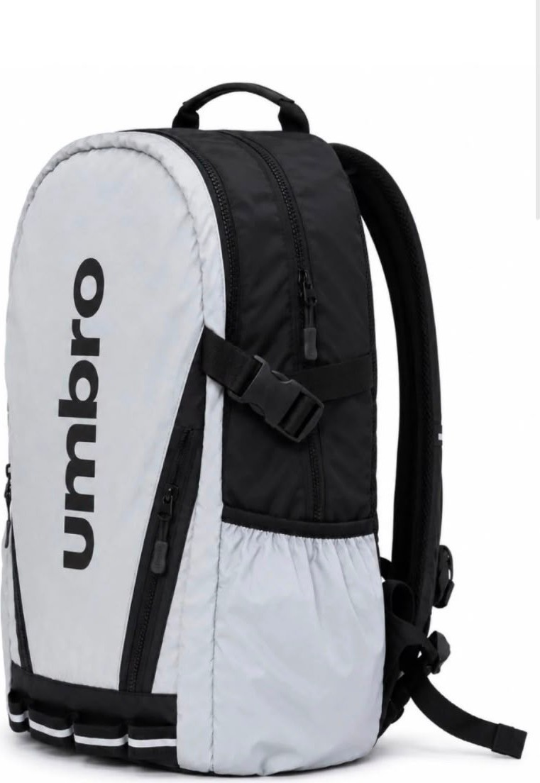 Umbro Yuki Backpack Gri Su Itici, Reflektörlü Spor Sırt Çantası, Okul Çantası - TT0022 görsel 3