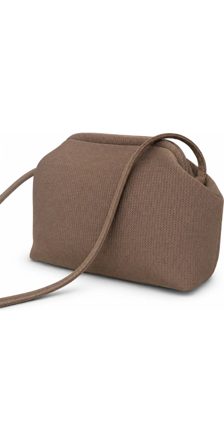 Heybes Kadın Kahverengi Askılı Clutch Portföy El Çantası görsel 2