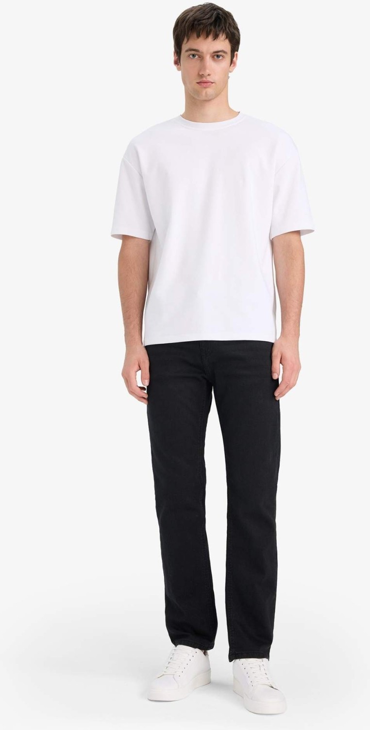 DeFacto Sergio Regular Fit Normal Bel Boru Paça Jean Pantolon W6868AZ25AU görsel 3