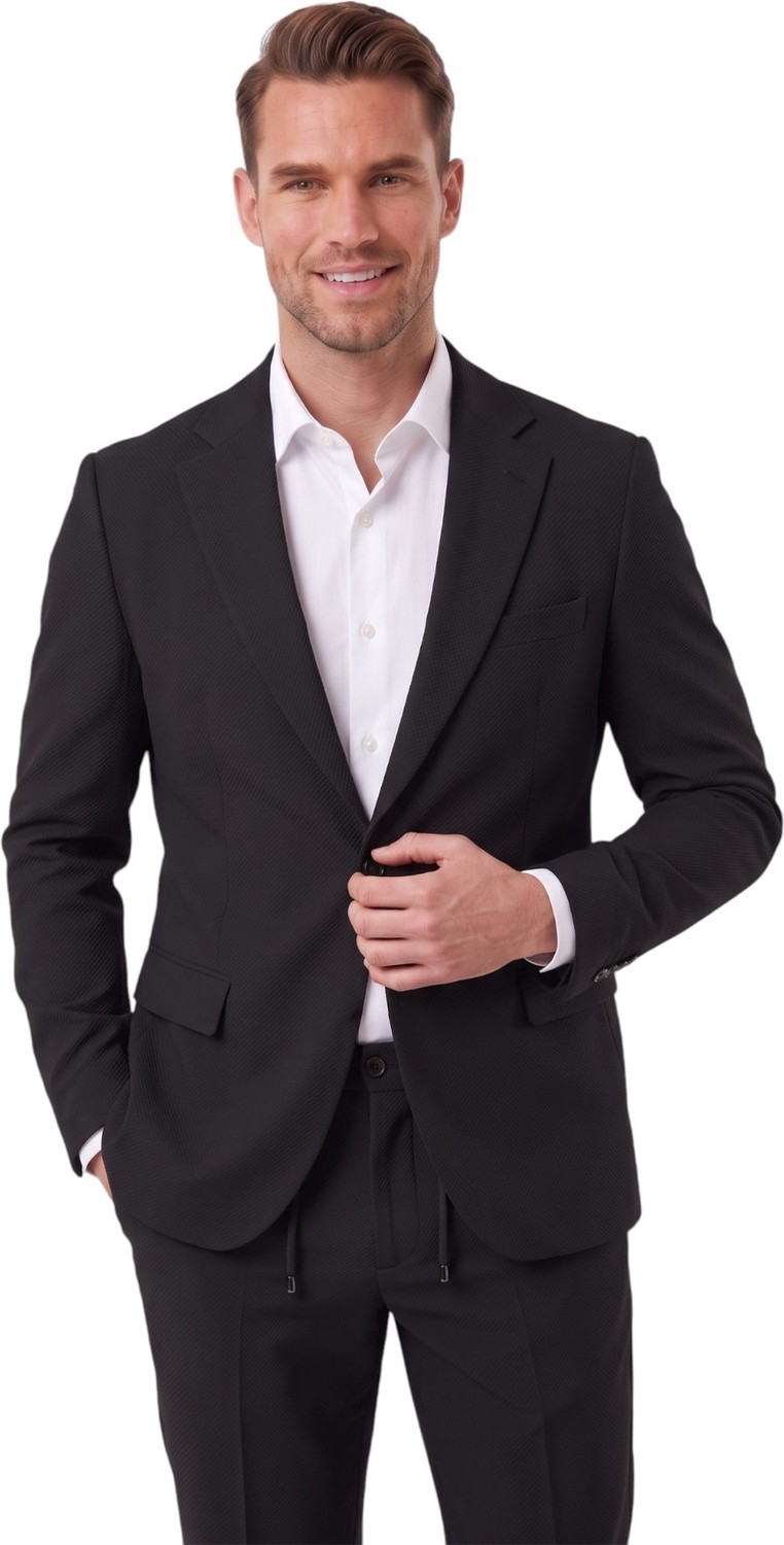 Deepsea Erkek Bej Slim Fit Likralı Gofre Kumaş Takım Elbise Ipli Lastikli Pantolon 2602326