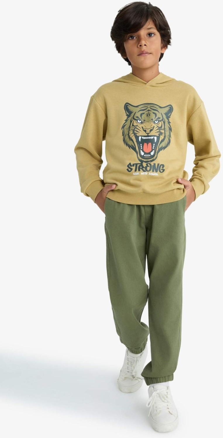 DeFacto Kapüşonlu Baskılı Sweatshirt Erkek Çocuk F2859A825WN görsel 8