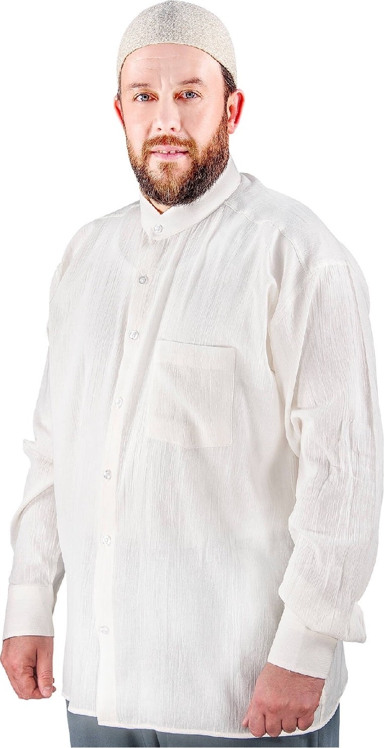İhvan Erkek Hac Umre Kıyafeti ve Ihtiyaç Seti Krem görsel 2