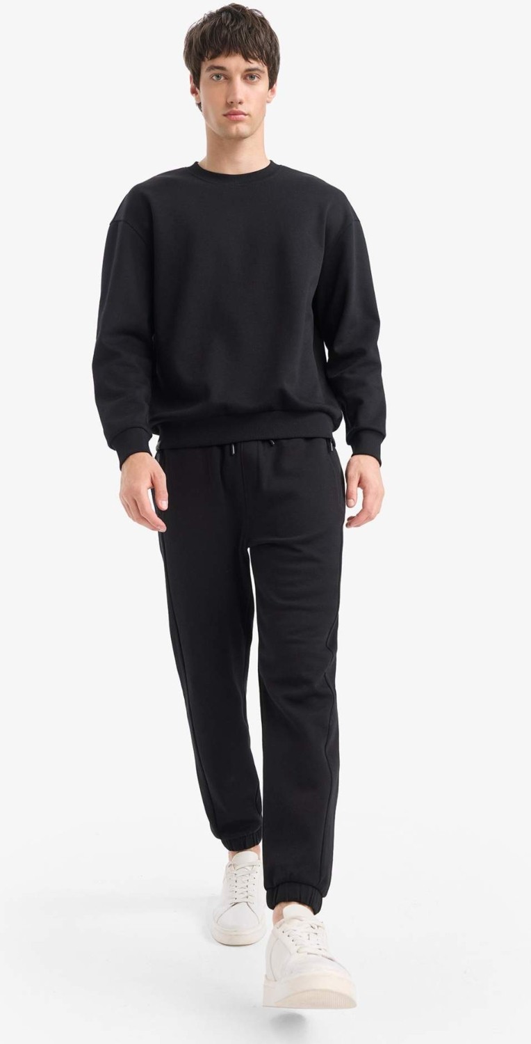 DeFacto Slim Fit Dar Kesim Fermuar Cepli Pike Eşofman Altı D5258AX25AU görsel 4