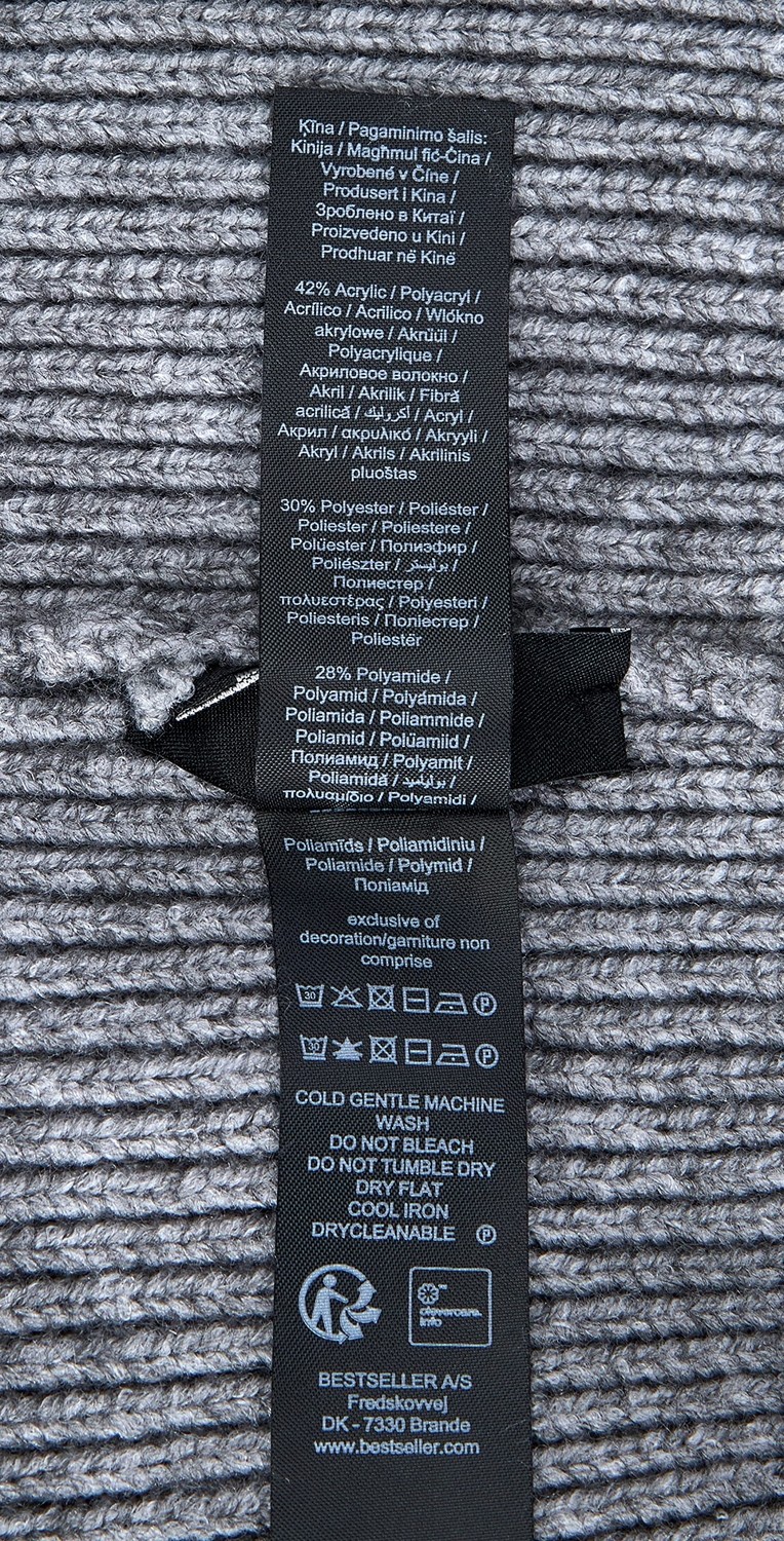 Aesco Only Kadın Onlastrid Beanie cc Beanie Hat, Dark Grey Melange, Tek Beden görsel 3