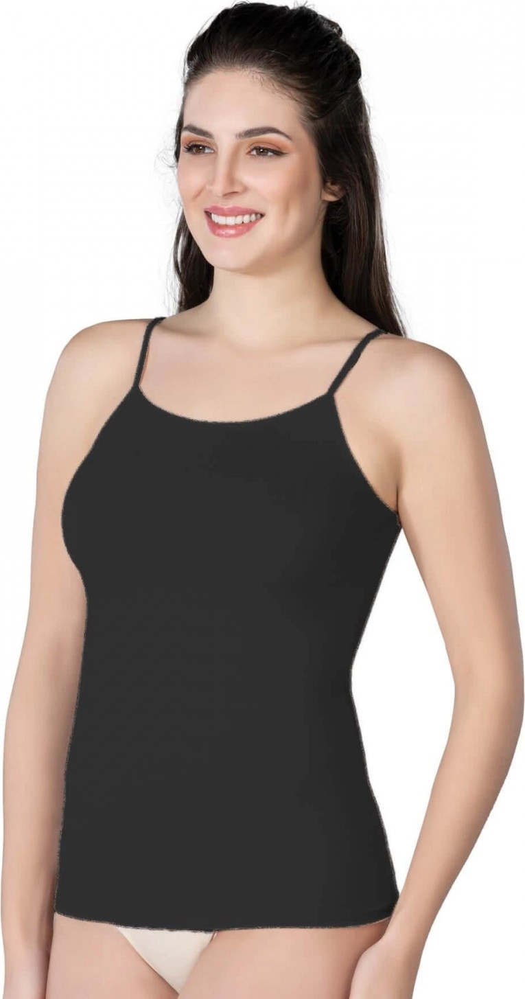 Hace Bazaar Marsilyan™ Siyah Mı 1410 Modal Cotton Ince Askılı Atlet