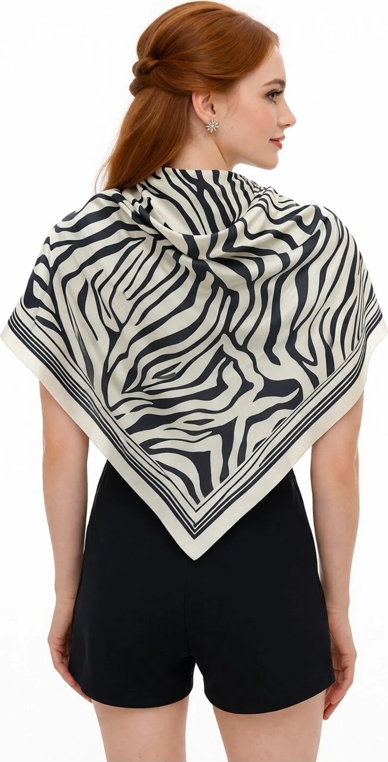 Tarzını Seç Lacivert Queen Fular / Bandana / Aksesuar / Eşarp 90X90 cm