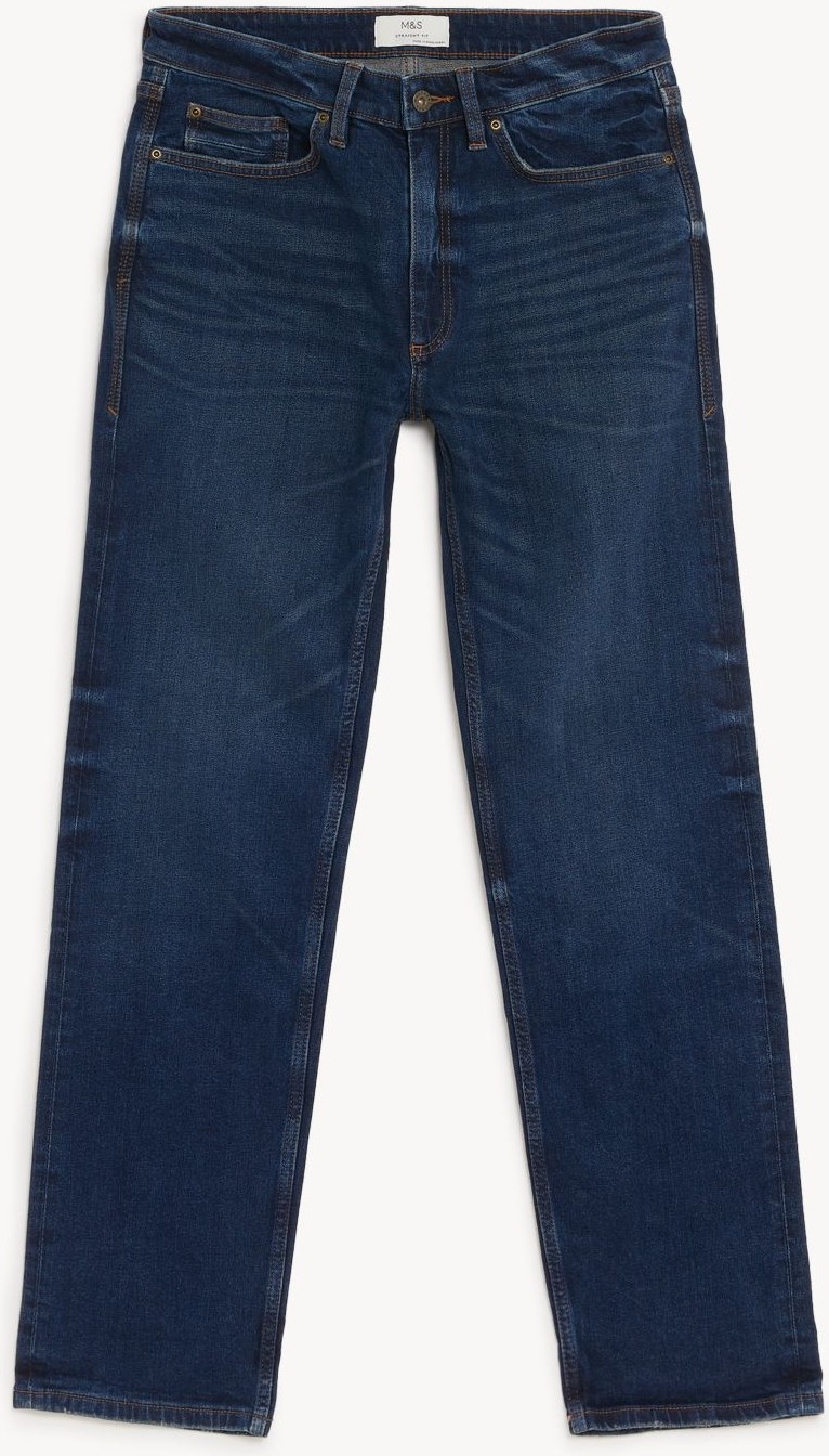Marks & Spencer Straight Fit Jean Pantolon görsel 6