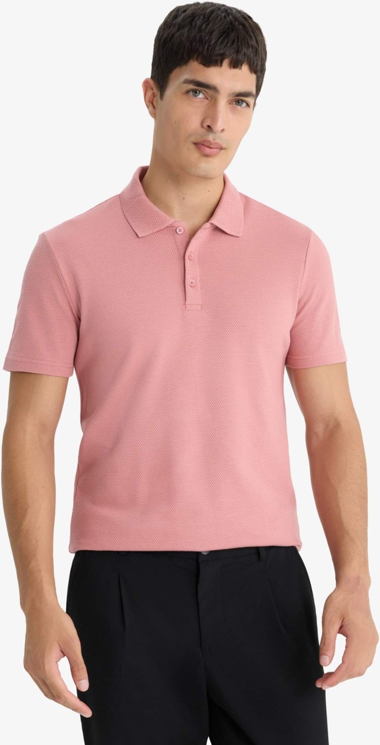 DeFacto Slim Fit Polo Yaka Kısa Kollu Pamuklu Modal Karışımlı Basic Tişört M6609AZ25SP