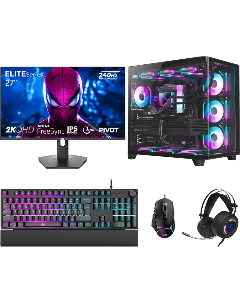 Resim Dragos DRx7874 Ryzen 7 7800X3D 32GB DDR5 2TB GEN4 NVMe 12GB RTX5070 27 İnç 240Hz 1ms QHD Oyuncu Hazır Sistem 