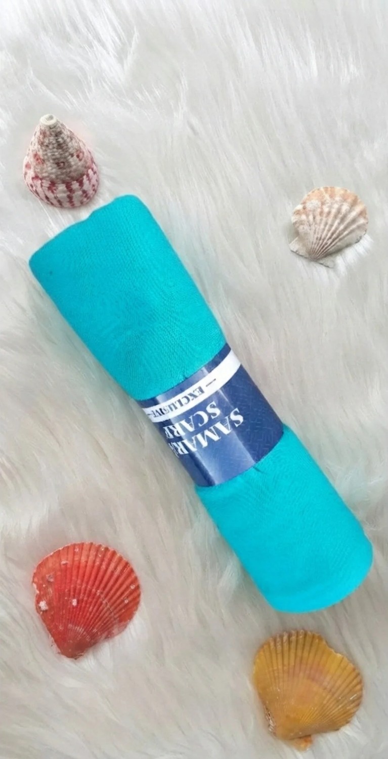 Samara Scarf Luxury Penye Şal - Kadın Tesettür Jersey Hijab Lycra Shawl görsel 3