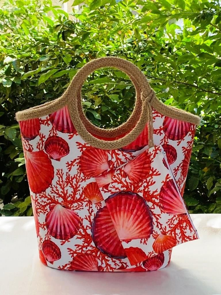 Çanta Tasarımcısı Plaj Bags Plaj Çantası Deniz Kabuğu
