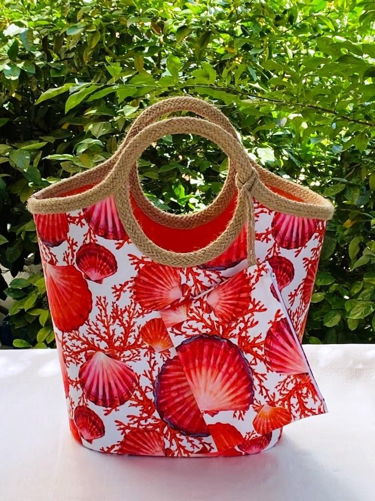 Çanta Tasarımcısı Plaj Bags Plaj Çantası Deniz Kabuğu görsel 4