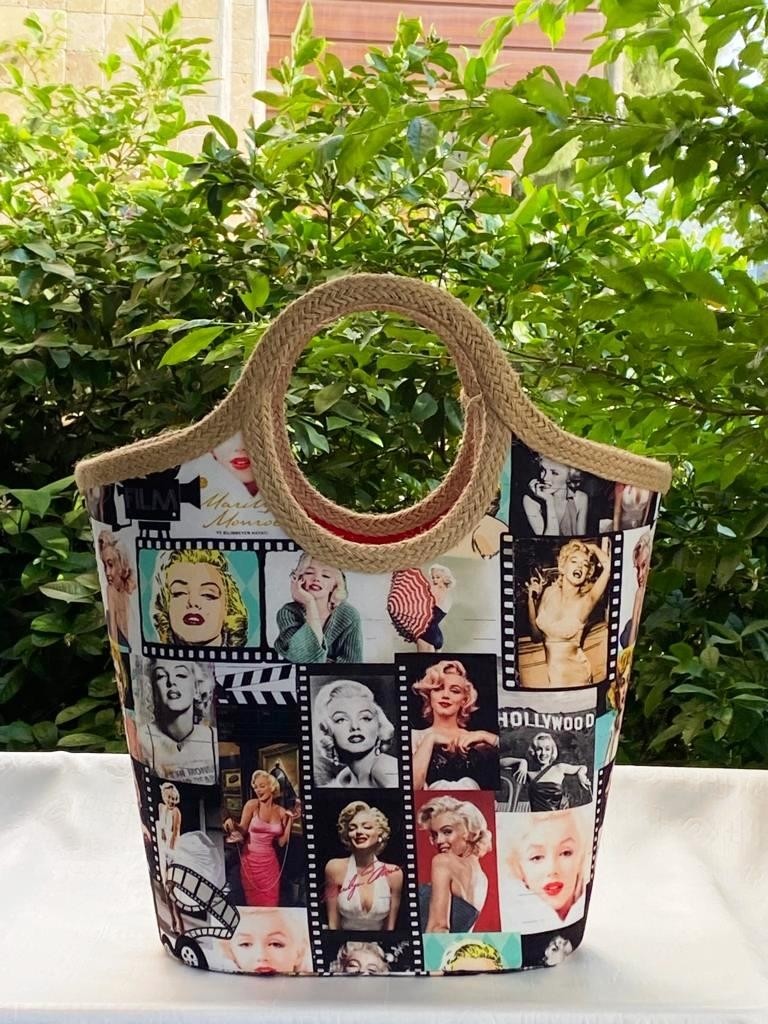 Çanta Tasarımcısı Plaj Çantası Marilyn Monroe görsel 3