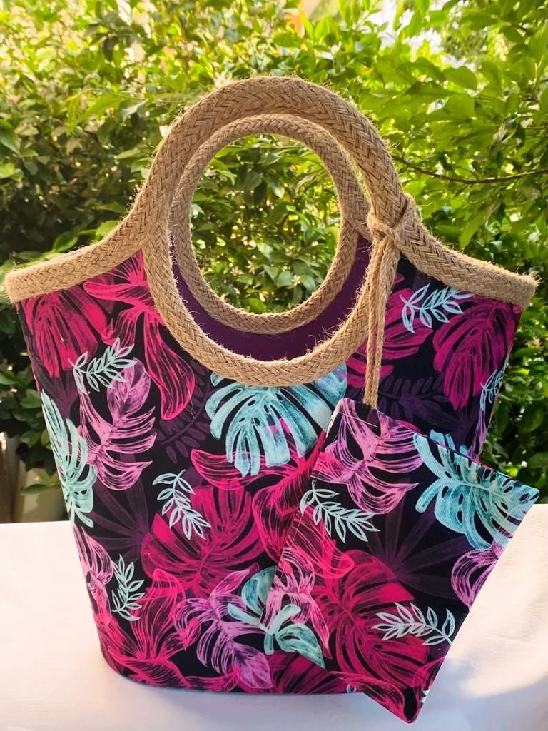 Çanta Tasarımcısı Plaj Bags Plaj Çantası Mor Devetabanı