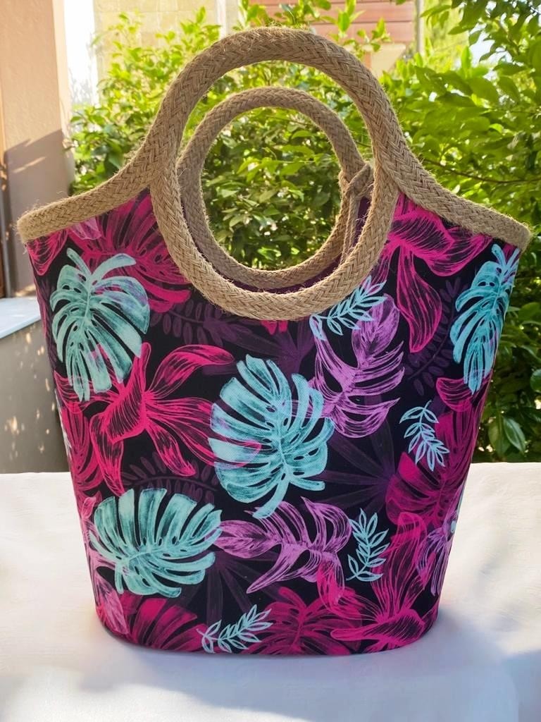 Çanta Tasarımcısı Plaj Bags Plaj Çantası Mor Devetabanı görsel 4