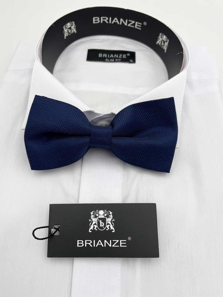 Brianze Lacivert Papyon Tp-14 Microfiber Kumaşlı Desenli Erkek Aksesuarı, Şıklığı Yansıtır