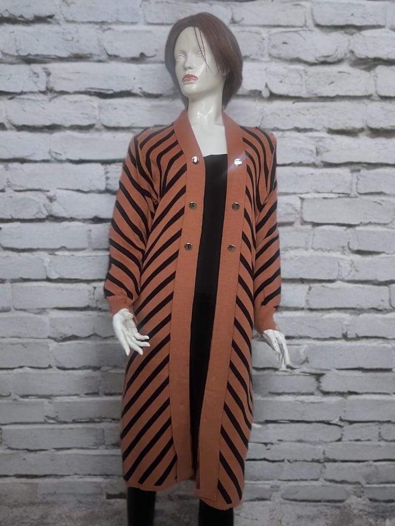 Çalıkuşu Triko Çizgili Pike Hırka M2371 görsel 5