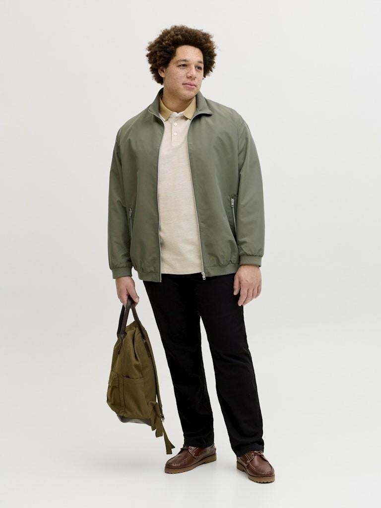 Jack & Jones Jack Jones Harrington Büyük Beden Erkek Bomber Ceket 12231718 görsel 3