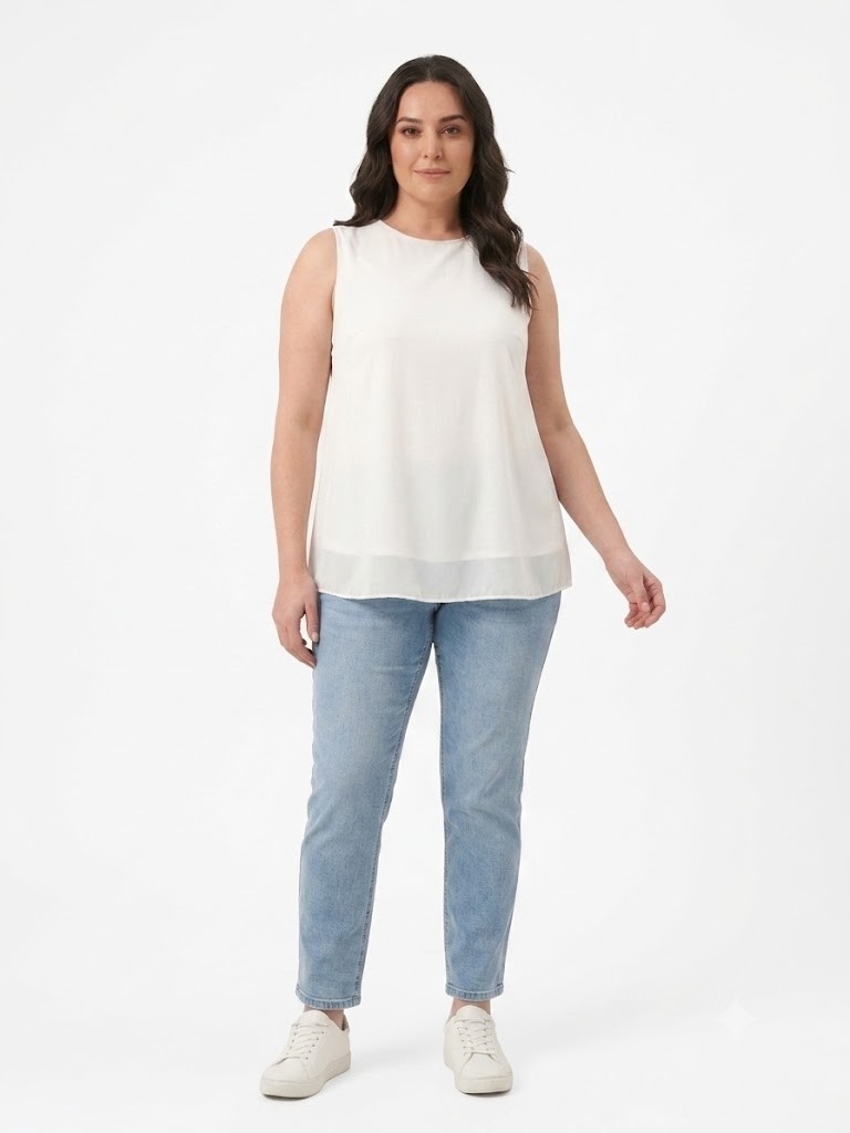 Centilmen Moodbasic Sıfır Kol Tunik MM270137 görsel 2
