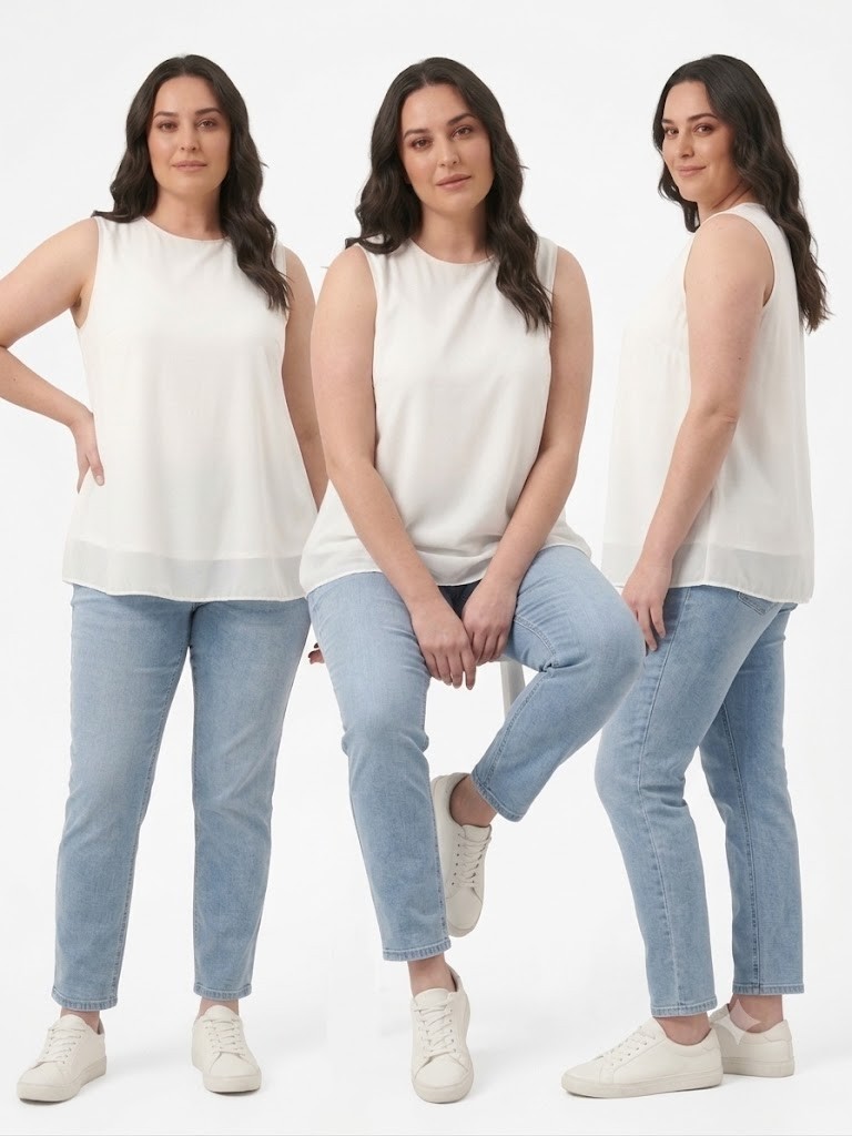 Centilmen Moodbasic Sıfır Kol Tunik MM270137 görsel 3