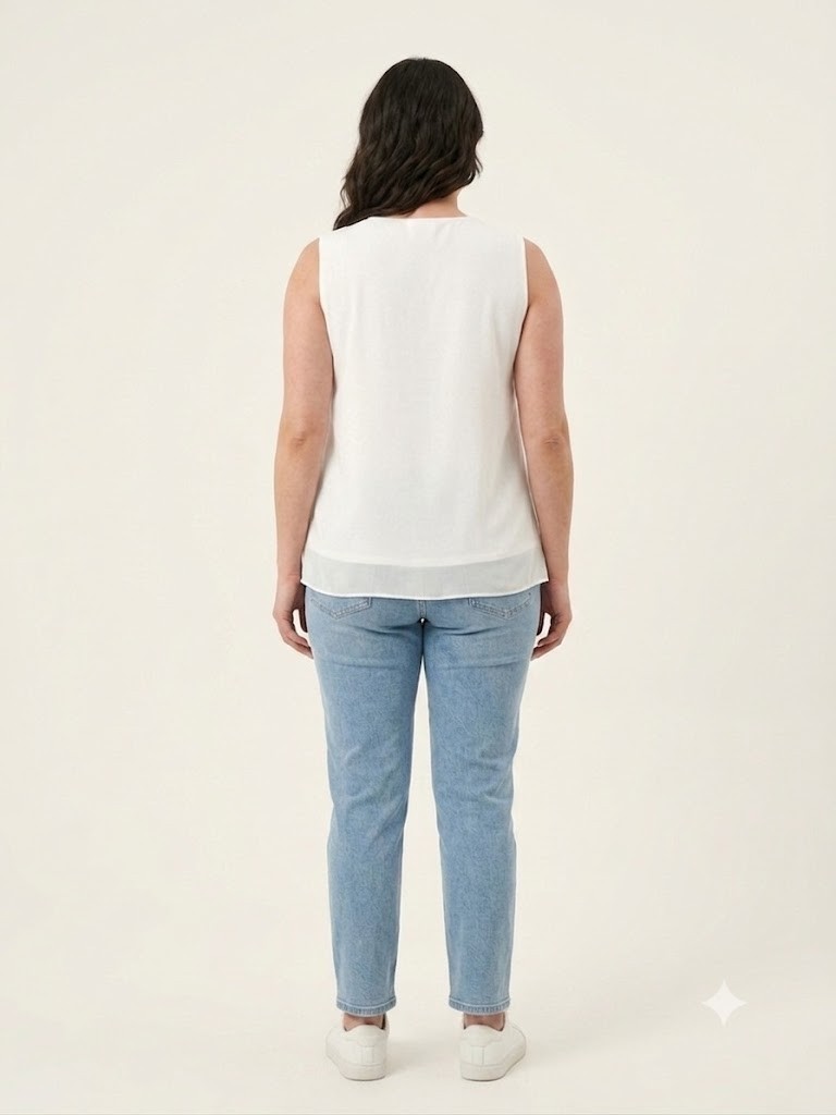 Centilmen Moodbasic Sıfır Kol Tunik MM270137 görsel 4