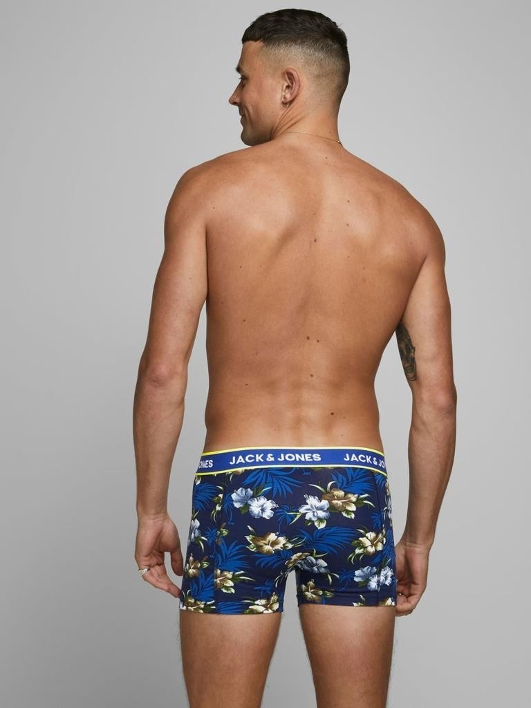 Jack & Jones Jacflower Trunks 3 Pack Noos Erkek Siyah Boxer 12171253-Black görsel 4