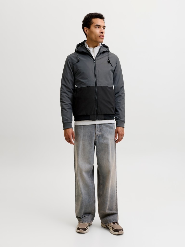 Jack & Jones Jack Jones Erkek Kapüşonlu Bomber Ceket Mont 12200208 görsel 3