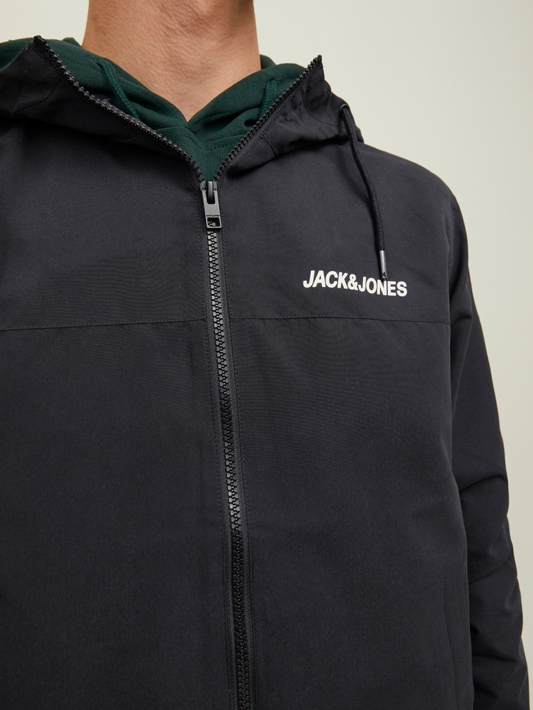 Jack & Jones Jack Jones Erkek Kapüşonlu Bomber Ceket Mont 12200208 görsel 4